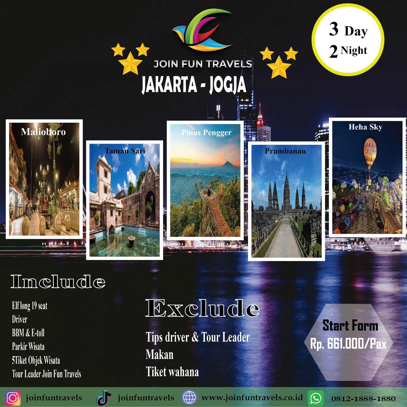 PAKET OPEN TRIP JAKARTA JOGJA