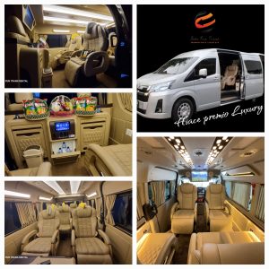 SEWA HIACE PREMIO  LUXURY BOGOR
