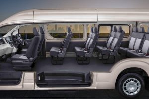 interior sewa hiace 14 seat